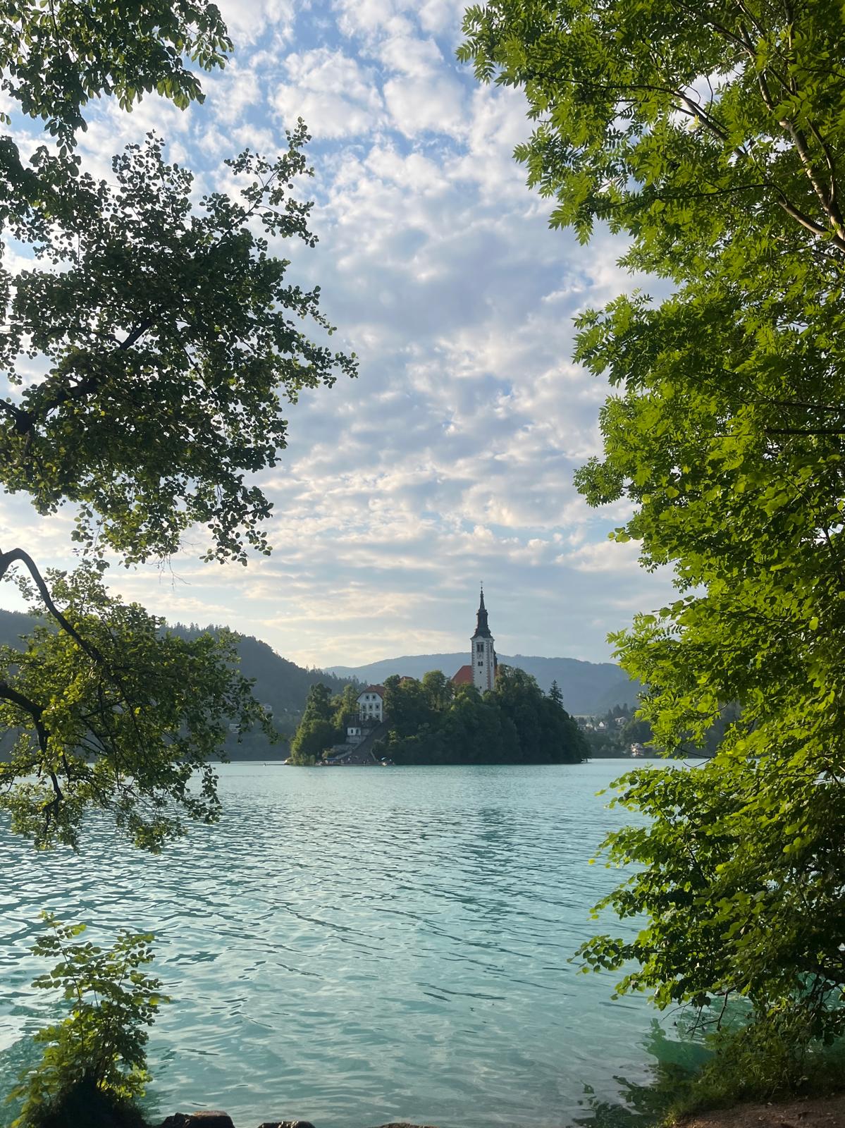 Lake Bled at sunset
